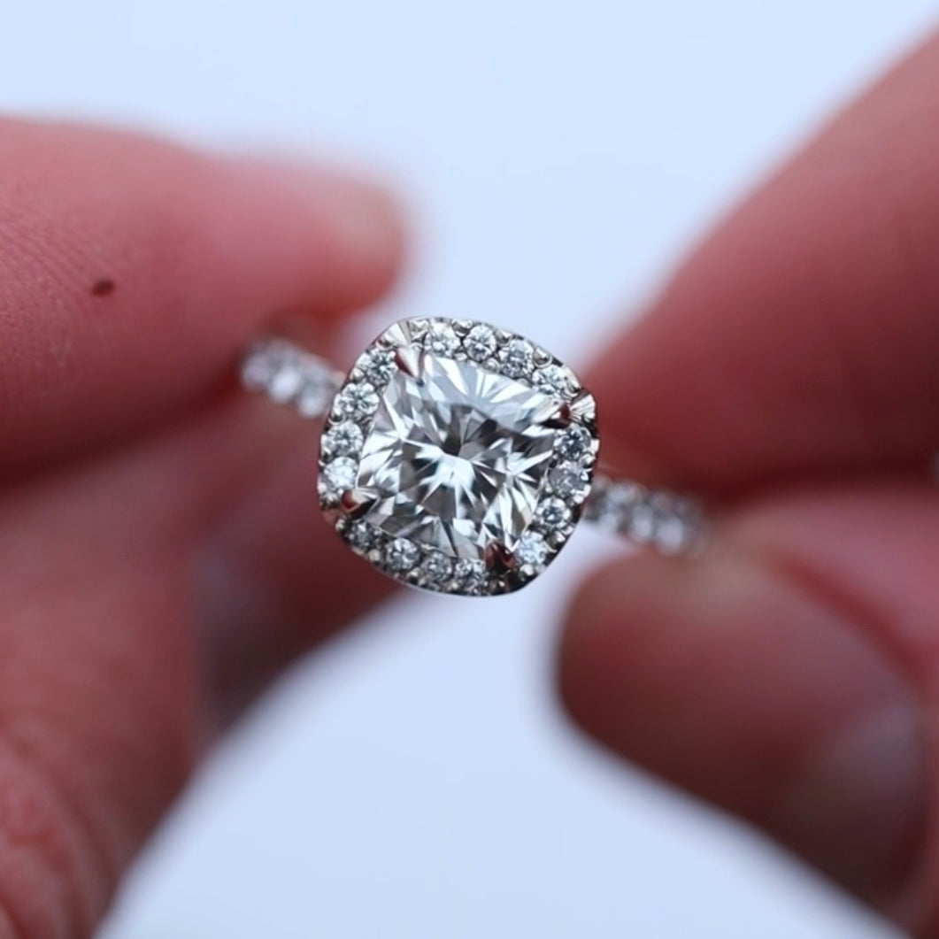Jesse’s Cushion Halo Ring
