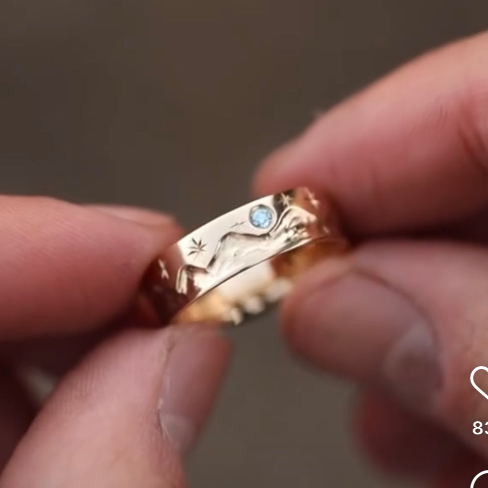 Alyza’s 14K Gold Mountain Ring