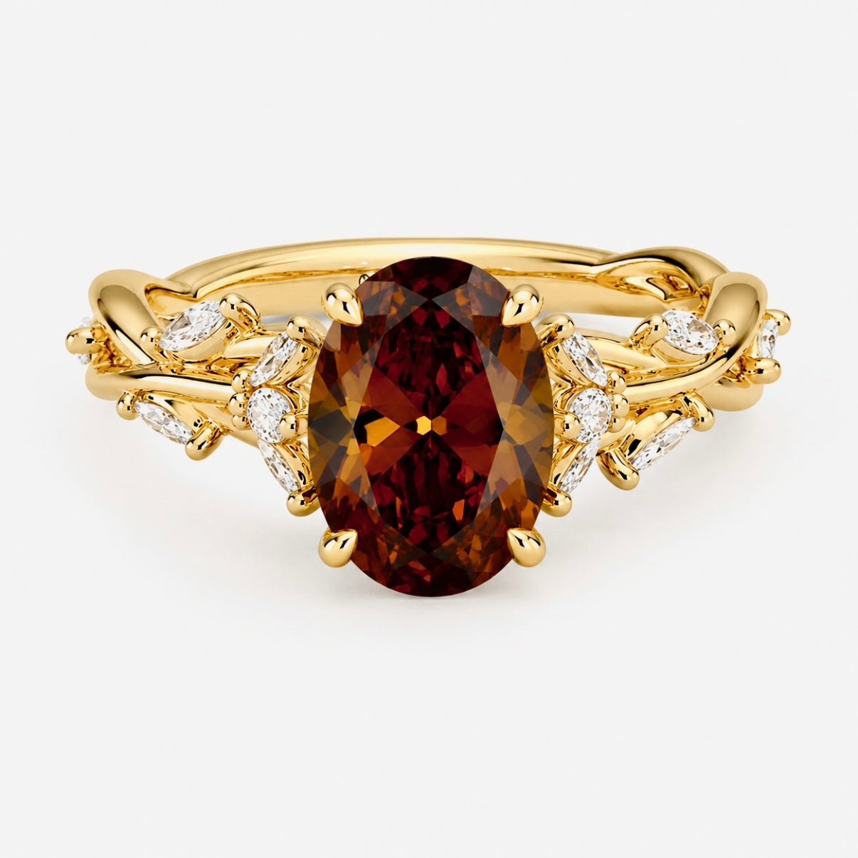 Tim Raue’s Custom Ring First Payment (70%) - 2.08 Carat Oval (IGI Certificate), 18k Yellow Gold, Size 52.5 EU